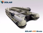 Лодка надувная моторная solar-490 strela jet tunnel с фальшбортом