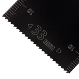 Насадка для МФИ режущая пазовая прямая, BiM, по металлу и дереву, 33 x 1.4 мм, мелкий зуб Denzel — фото 4