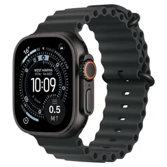Часы Apple Watch Ultra 3, 2025, 49 мм, титан чёрного цвета, ремешок Ocean чёрного цвета