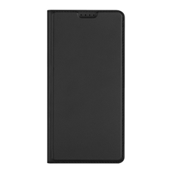 Чехол книжка из кожи черного цвета для Huawei Pura 90 Pro Max и Pura 90s Pro Max, серия Skin Pro Series от Dux Ducis