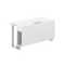 SP.0106.WH.WH.WH / Модуль прямой 1400х700х750 / столешница:белый, подстолье:белый, металлокаркас:белый, лючок:серый