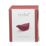 Бордовый клиторальный стимулятор 10,2см Iroha Tori HMP-01