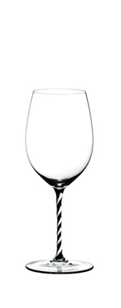 Бокал для красного вина 625мл Riedel Fatto a Mano Cabernet/Merlot с черно-белой ножкой