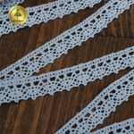 Кружево вязаное (тесьма) 18 мм / 10 метров, х/б, арт.TR.1006 цв.голубой, Kruzhevo