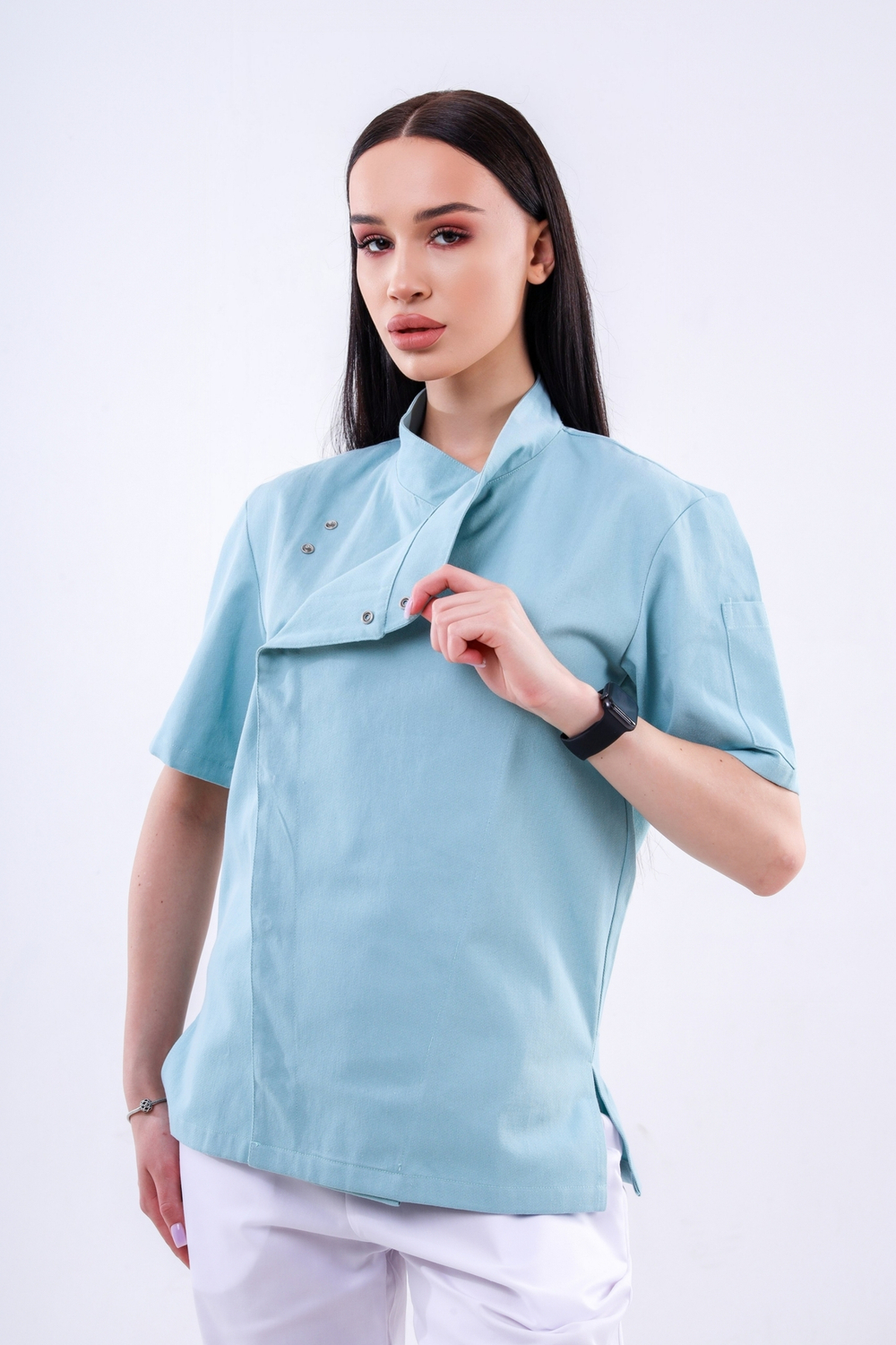 Китель поварской женский Sailer Sleeve Cool