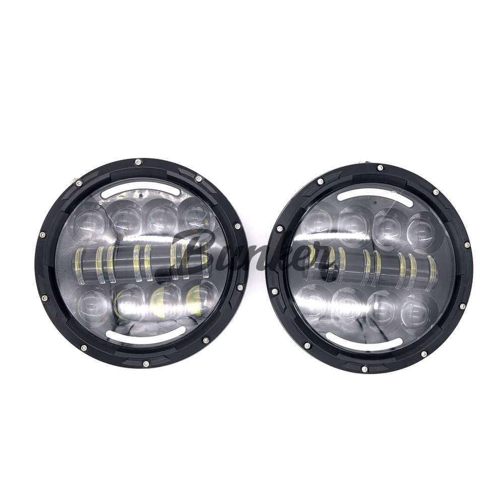 Светодиодная фара головного света MATRIX LED 7" дюймов для Нива УАЗ Land Rover G-Wagen