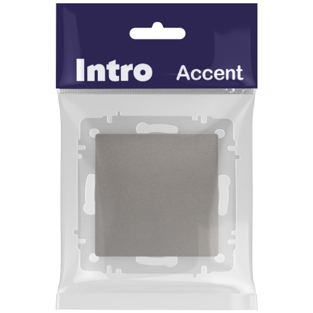 Переключатель Intro Accent 6-108-09 перекрёстный 10А-250В IP20 СУ AL/CU титан | Intro