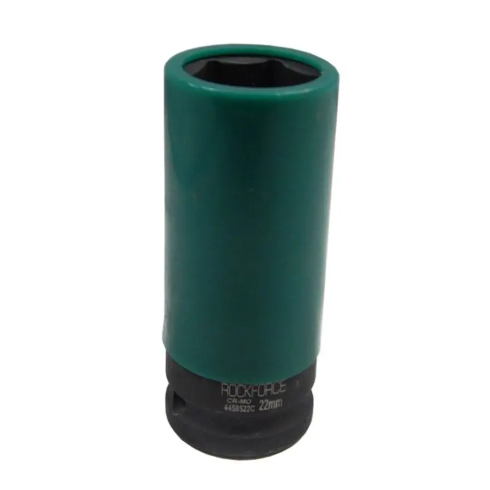 Головка глубокая для литых дисков с защитным кожухом 22мм, 1/2'' RockForce##Rock FORCE RF-4458522C