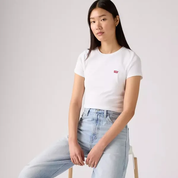 Футболка женская (2 шт.) LEVI'S 2PACK ESSENTIAL SS TEE 2 PACK TEE WHITE