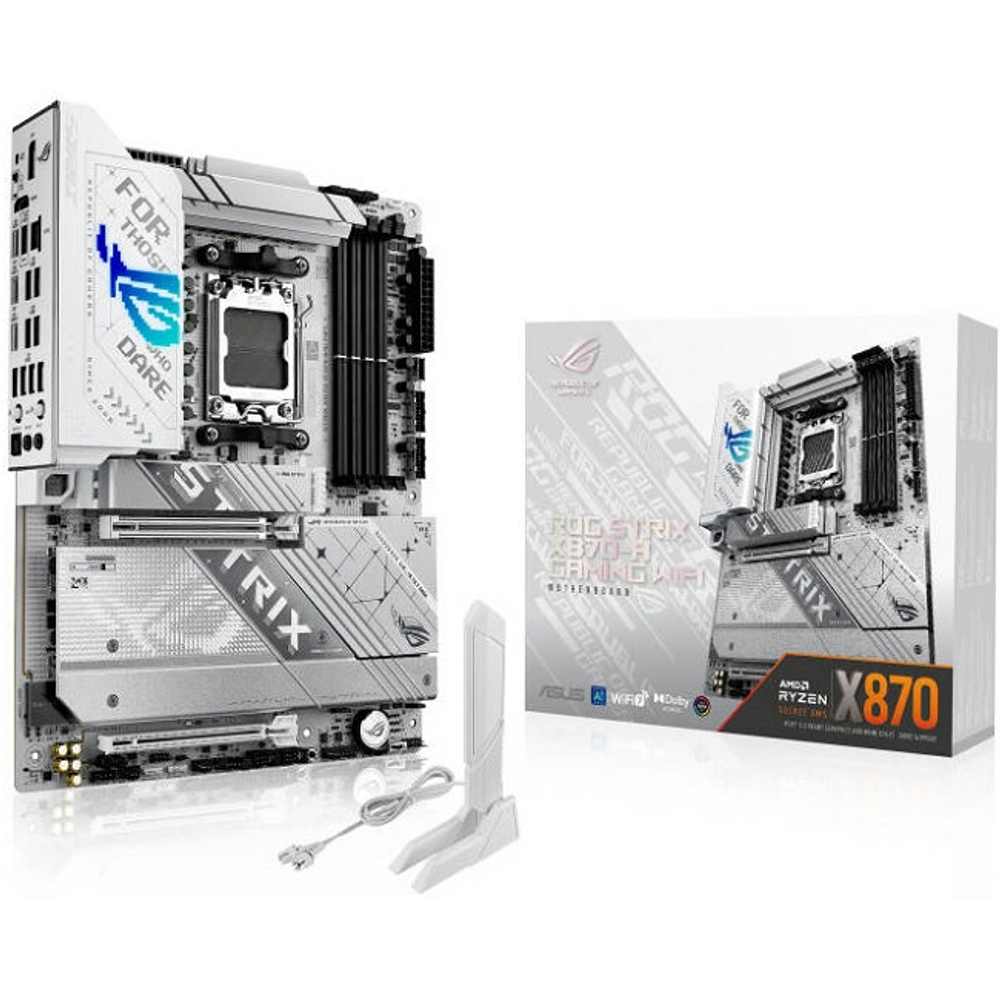 Материнская плата ASUS ROG STRIX X870-A GAMING WIFI (AM5/AMD X870/4xDDR5/2xPCI-Ex16/4xM.2/SB/Wi-Fi/BT/HDMI/ATX)