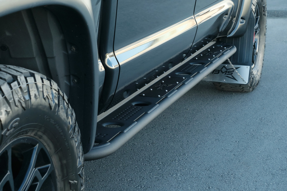 Пороги силовые BMS ALFA для Тойота Тундра Double Cab, Crew Max 2007-2021 (2 шт.)