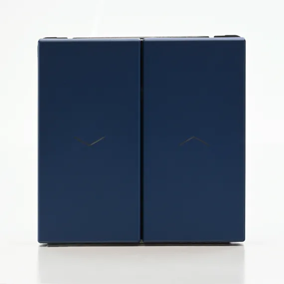 Выключатель для жалюзи двухклавишный Systeme Electric ArtGallery Аквамарин, самозажимные клеммы GAL001119S