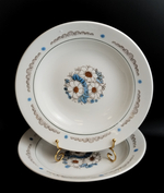 Тарелки суповые на 2 персоны, фаянс, "Ромашки", ЗиК, Конаково, винтаж СССР 1974-1991 гг