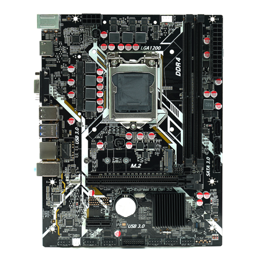 Материнская плата AFOX IH410D4-MA5-V2, Socket1200, mATX, Retail, 2xDDR4, PCIe3.0, 1xM.2, GLAN, 2xPS/2, 6xUSB2, 4xUSB3, CPU TDP 125Вт, VGA, HDMI