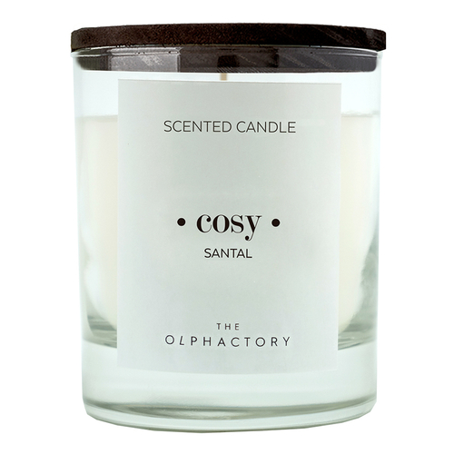 Свеча ароматическая the olphactory, cosy black, Сандал 40 ч