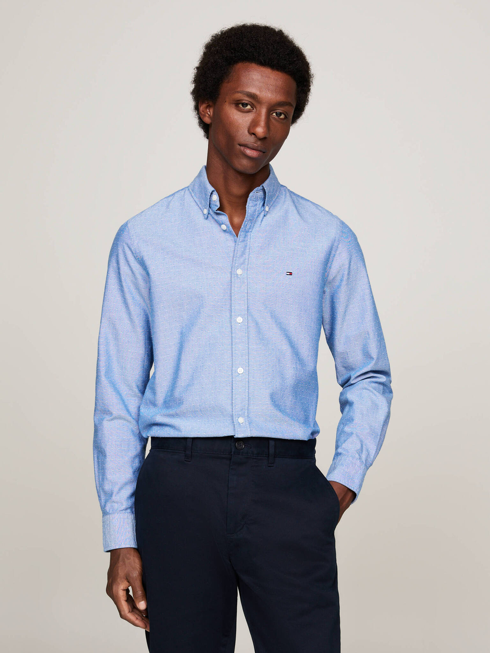 Рубашка OXFORD Tommy Hilfiger - голубой(MW0MW35769)