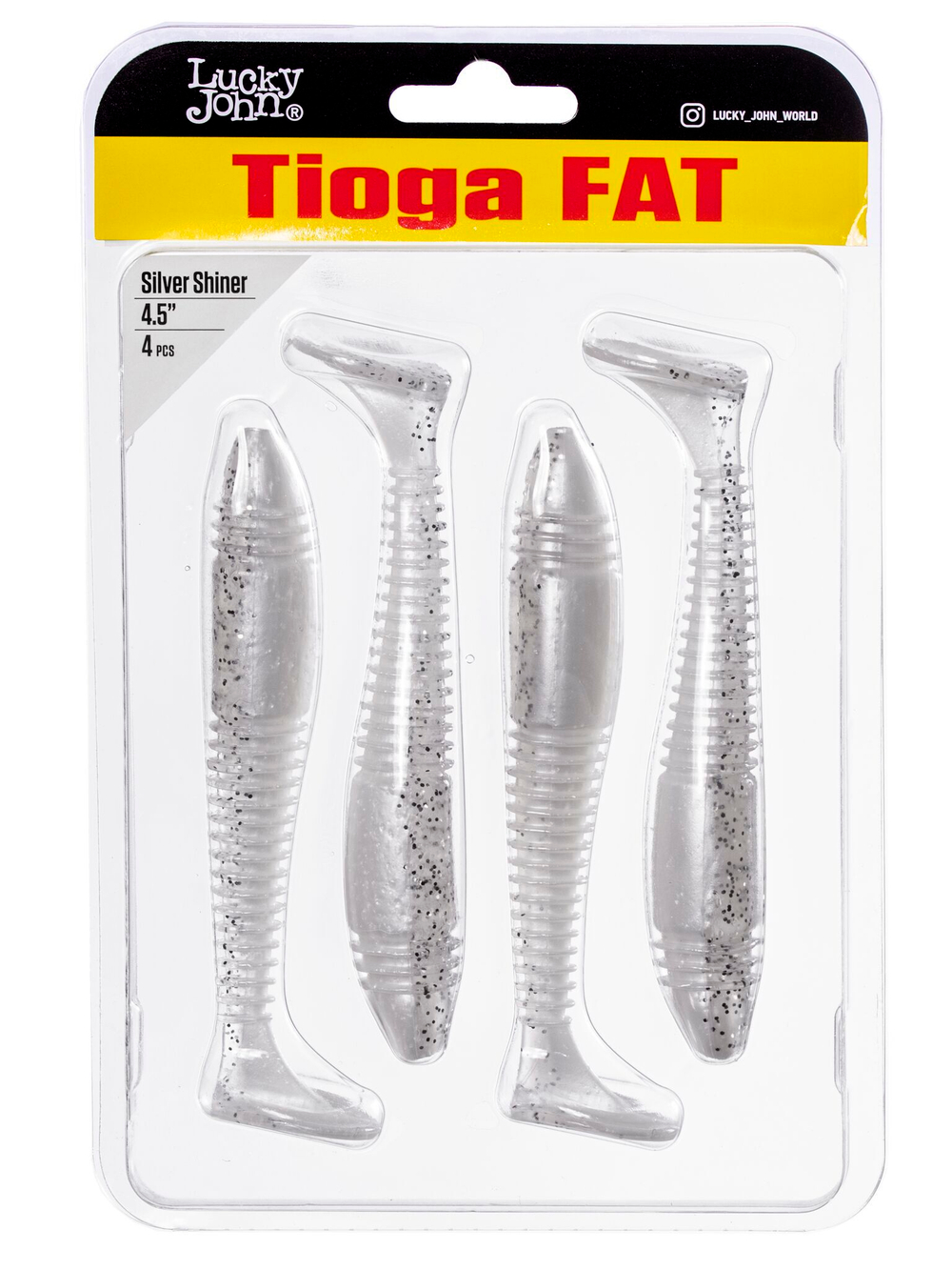 Виброхвосты съедоб. искусст. LJ Pro Series TIOGA FAT 4.5in (11.43)/Z02 4шт.