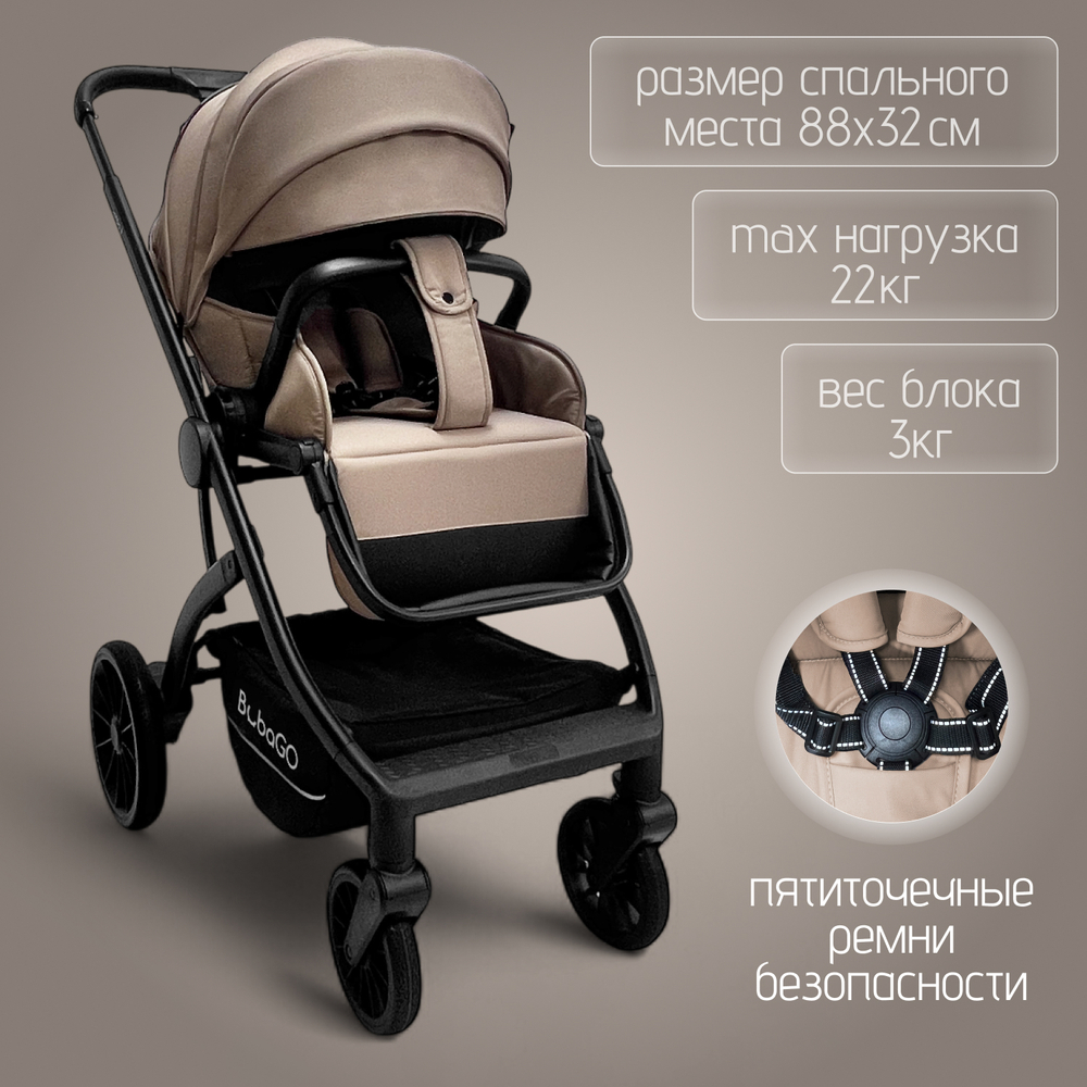 Модульная коляска BubaGO Lotta Thermo 3в1