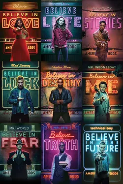 Постер American Gods (Characters) 249-PP34478