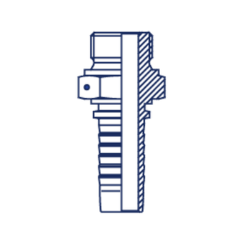 Фитинг DN 20 BSP (Ш) 3/4 Interlock