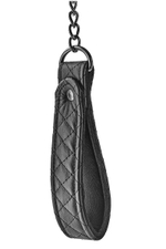 Черный ошейник с поводком COLLAR LEASH DIAMOND (Цвет: черный)