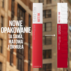 MAYBELLINE NEW YORK SuperStay Matte Ink - Матовая жидкая помада для долговременного эффекта оттенок 20 Pioneer, 5 ml