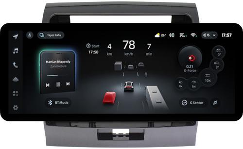 Магнитола для Toyota Land Cruiser 200 2007-2015 (экран климата внизу) - Teyes CC4PRO монитор 12.3" 2K QLED + рамка 10, Android 13, Быстрейшая, Snapdragon 778G, ИИ, CarPlay, DSP, 4G SIM-слот