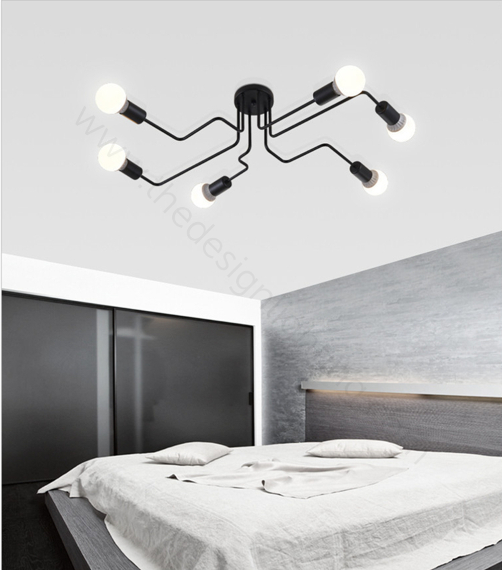 Ceiling design lamp Spider  (8 lampshades)