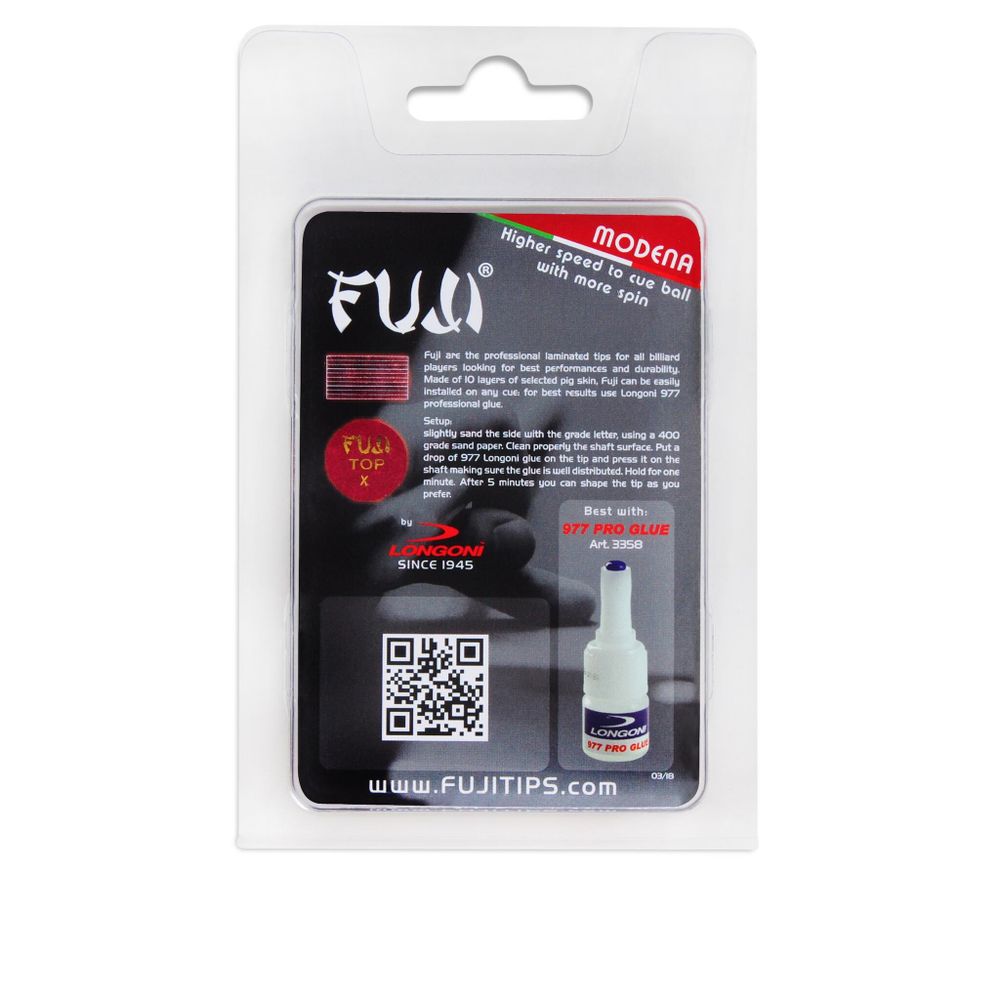 Наклейка для кия Longoni Fuji Modena ø14мм Medium 1шт.
