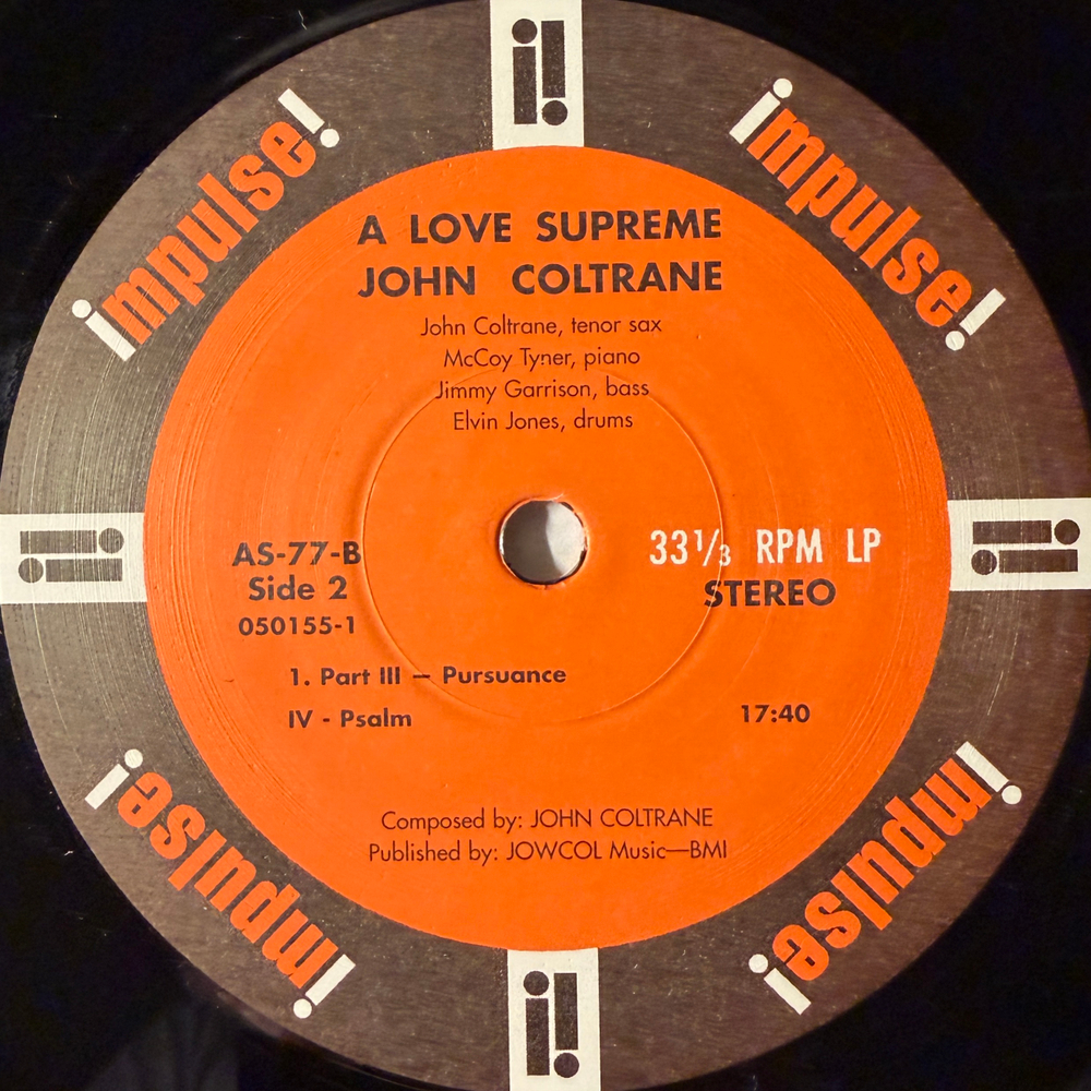 John Coltrane – A Love Supreme (США 2001г.) Т