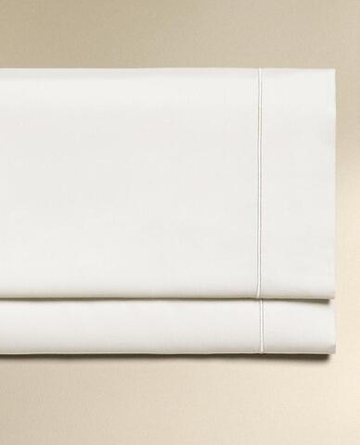 ZARA HOME (300 НИТЕЙ) ПРОСТЫНЯ ИЗ ХЛОПКА, БЕЛЫЙ
