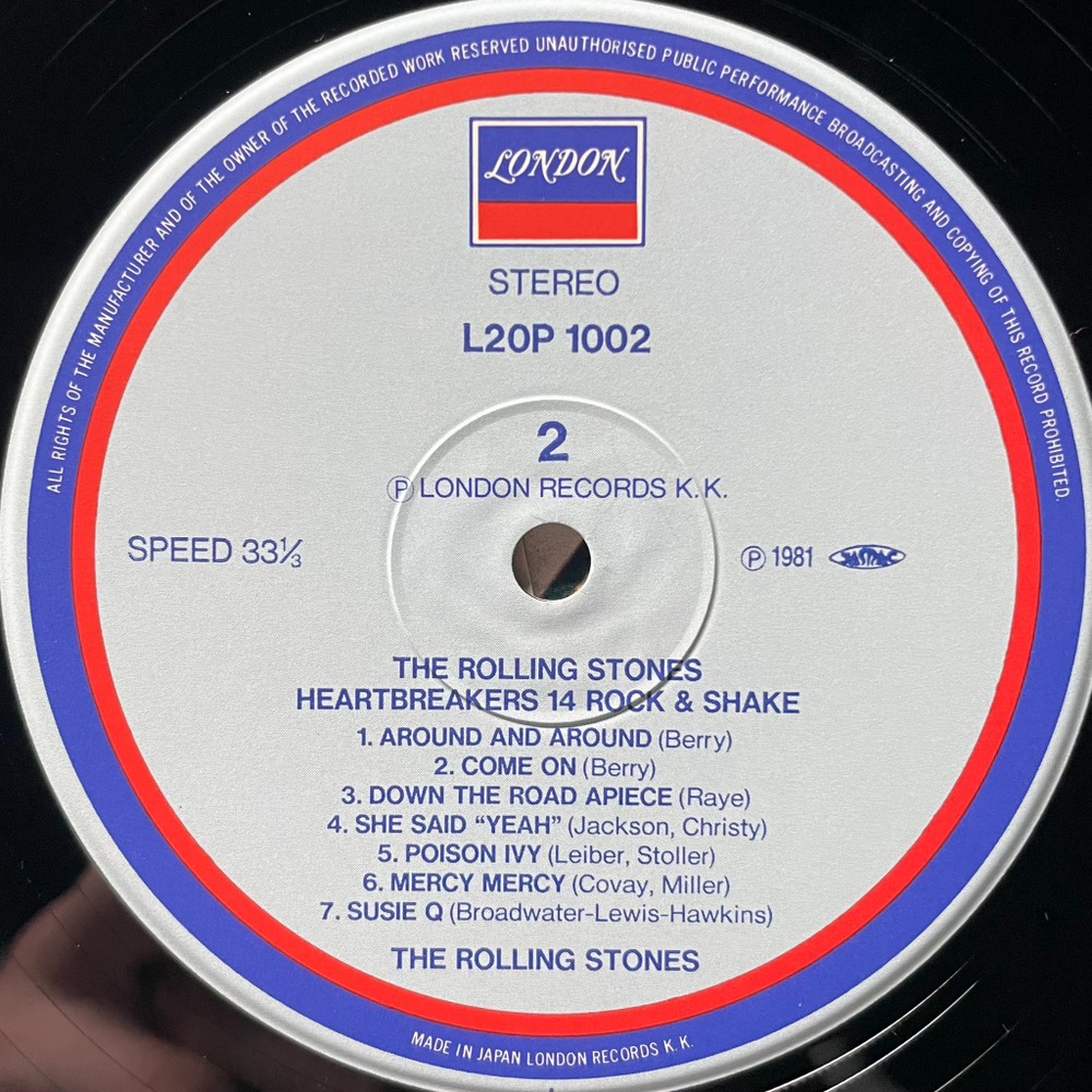 The Rolling Stones - Heartbreakers 14 Rock & Shake (Япония 1981г.)