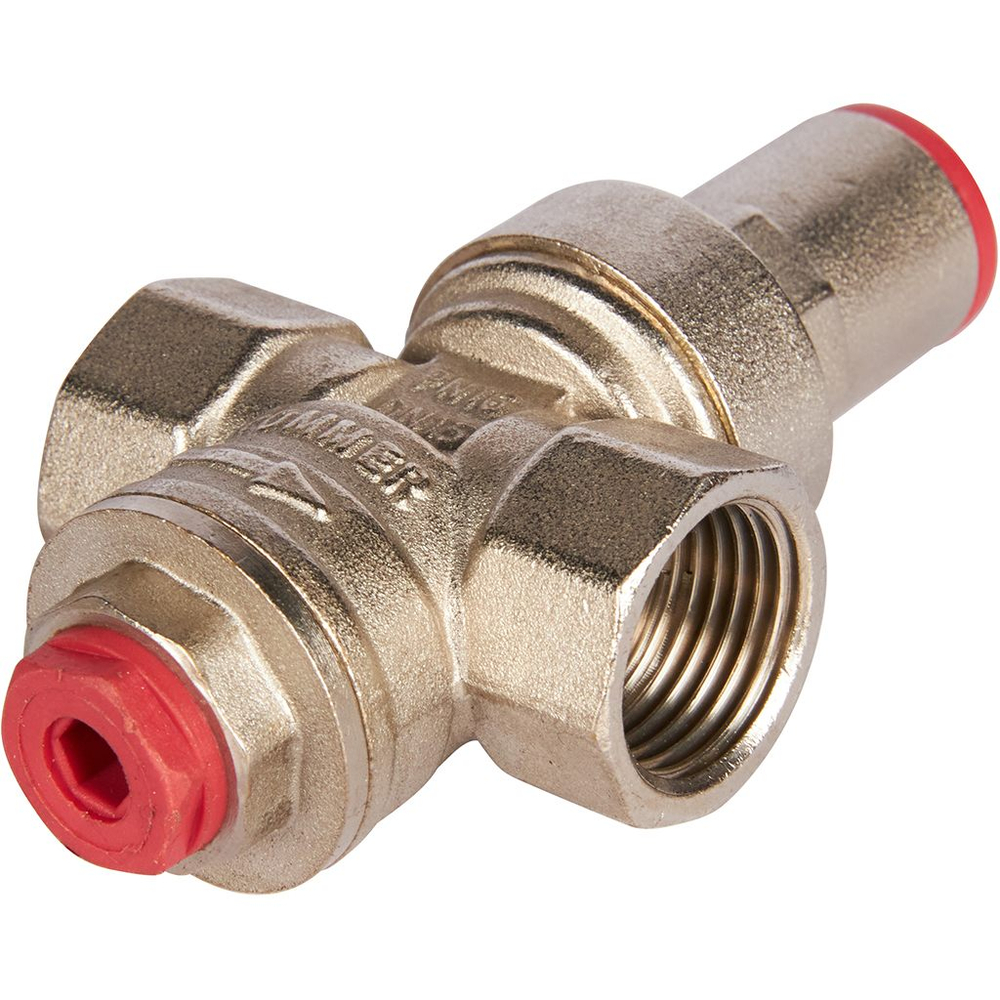 Регулятор давления поршневой ROMMER - 1/2" (ВР/ВР, PN16, Tmax 100°C, настройка 1-6 бар)