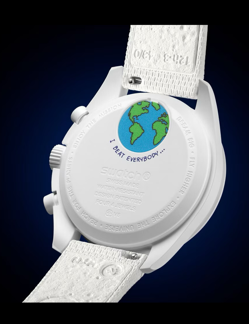 Наручные часы OMEGA x Swatch Moonswatch "White Gold"