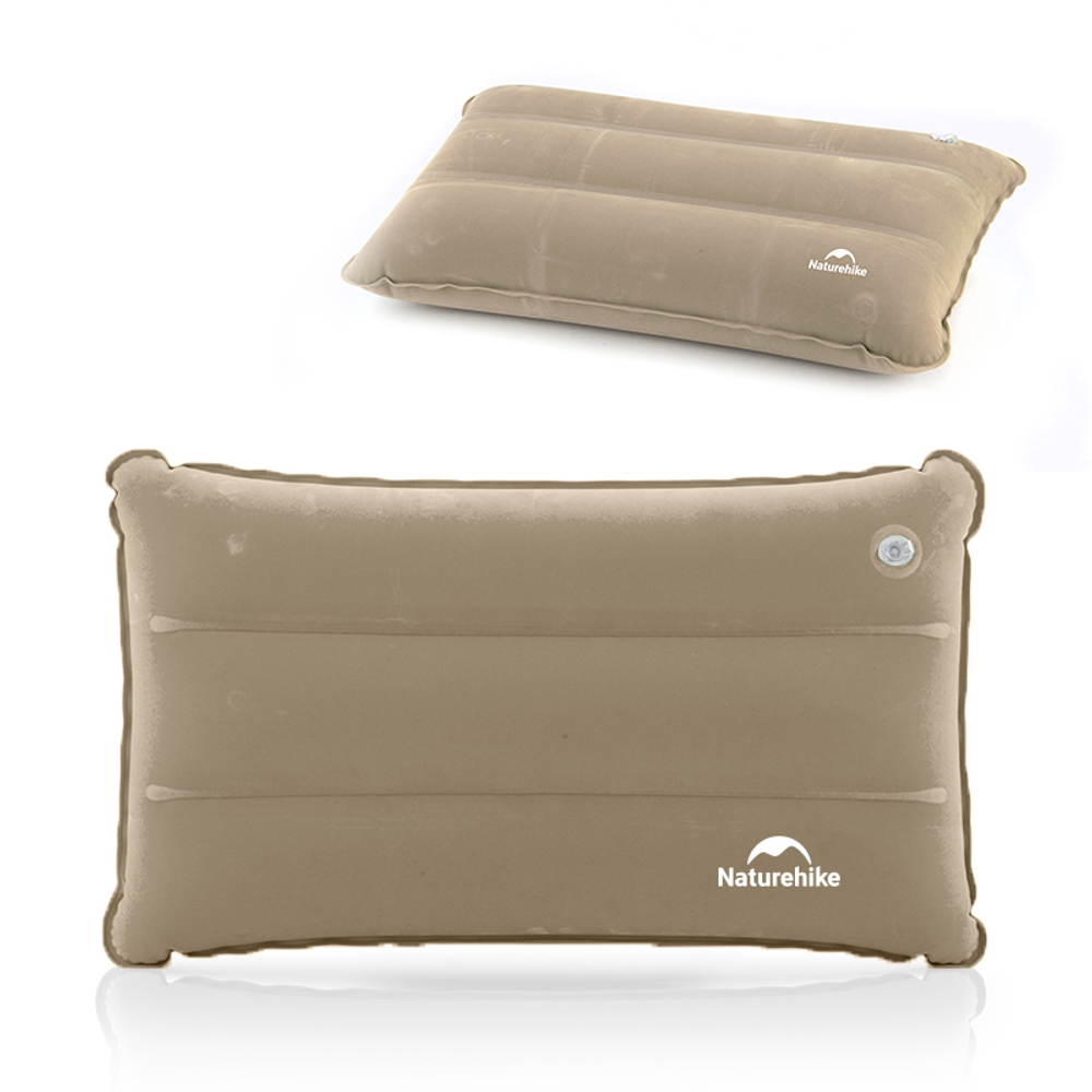 Подушка Naturehike NH18F018-Z надувная прямоугольная , артикул NH18F018-Z-G, цвет серо-коричневая