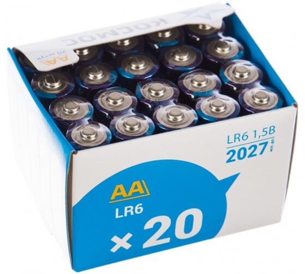 Элемент питания  Космос алкалин LR6 АА 20*BOX 54899