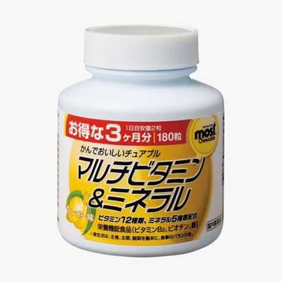 Мультивитамины и минералы со вкусом манго (Multivitamins, Minerals), на 90 дней, ORIHIRO (Орихиро, Япония)