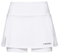 Юбка для девочки теннисная Head Club Basic Skort - белый