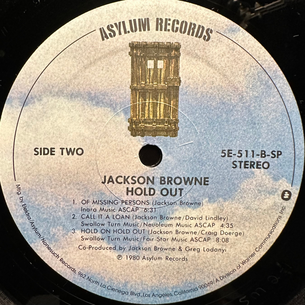Jackson Browne - Hold Out (США 1980г.)