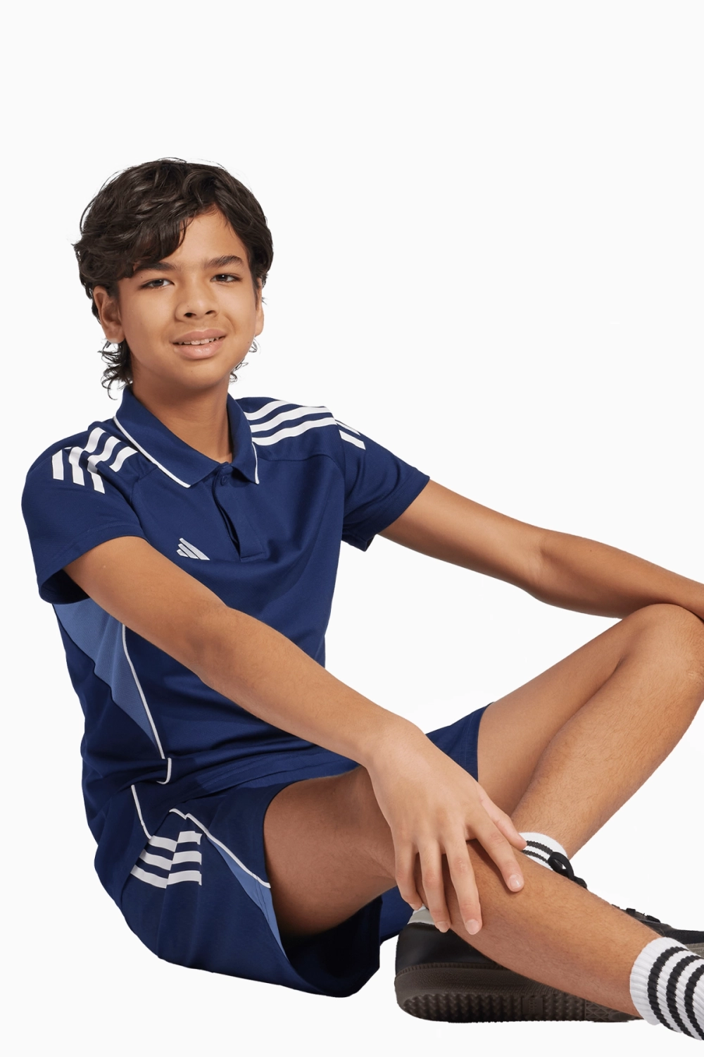 Футболка adidas Tiro 25 Competition Polo Junior - синий