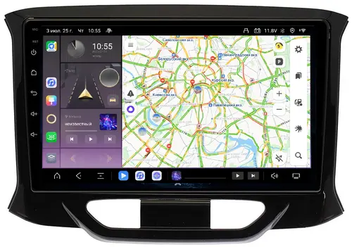 Магнитола для Lada Xray 2016+ - Kuberg QLed, Android 13, Быстрейшая, CarPlay, SIM-слот