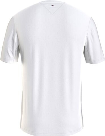 Мужская теннисная футболка Tommy Hilfiger Essentials Small Logo SS Tee - white