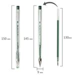 Ручка гелевая BRAUBERG "EXTRA", 1шт, ЗЕЛЕНАЯ, корпус прозрачный, узел 0,5 мм, линия 0,35 мм, 143904