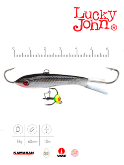 Балансир Lucky John CLASSIC 6 с тр. 60мм/13H блистер