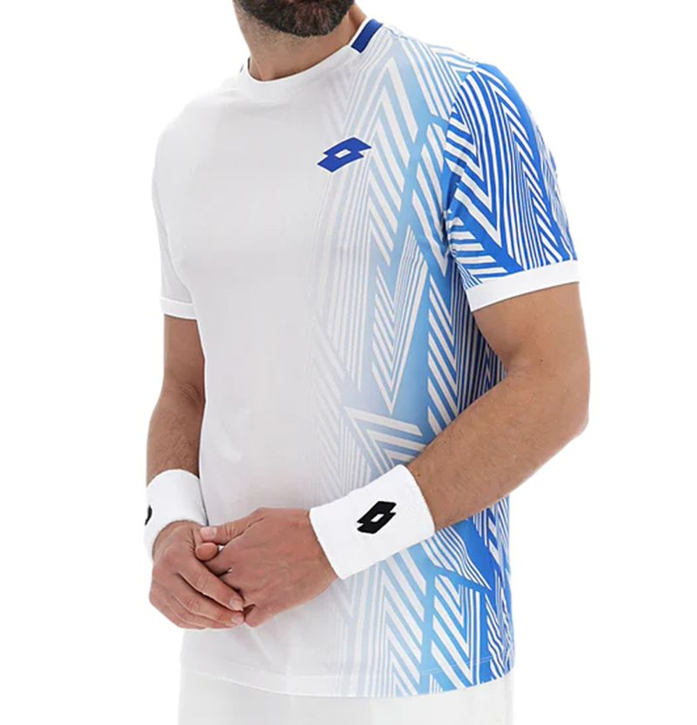 Мужская теннисная футболка Lotto Tech VI D3 - bright white