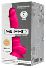 Розовый фаллоимитатор SILEXD Model 1 7’’ - 17,5 см. (Цвет: розовый)