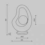 Настольная лампа декоративная Maytoni Opus MOD380TL-01GR