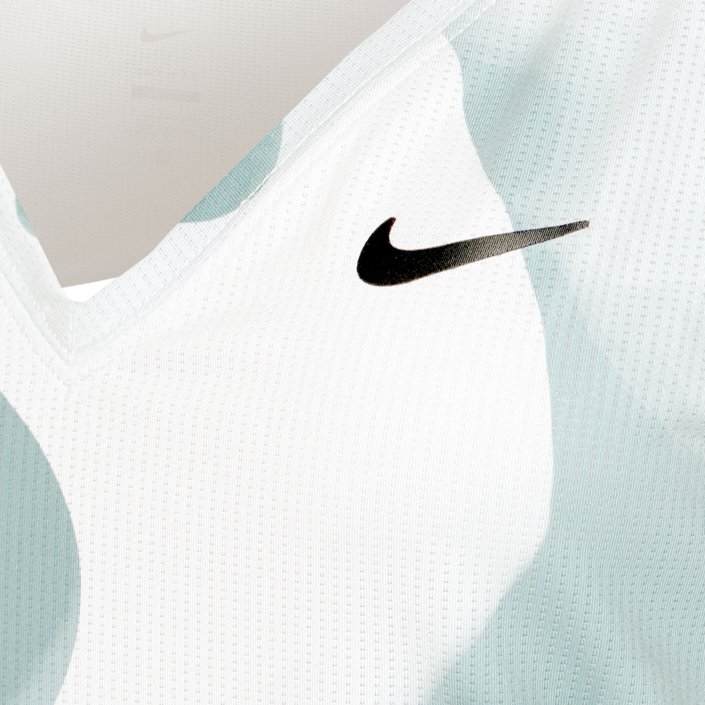 Женская теннисная майка Nike Court Victory Dri-Fit Printed Tank Top Women - White, Grey