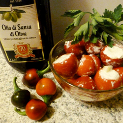 Перец Черри Сладкий — Sweet Cherry Peppers (с сыром в оливковом масле)