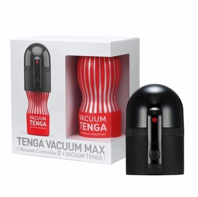 Набор Tenga Vacuum Max: мастурбатор и устройство для создания вакуума (Цвет: черный)